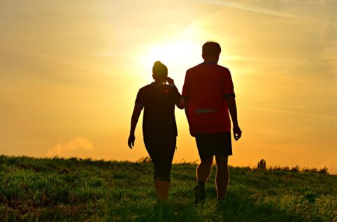 love, couple, outdoors