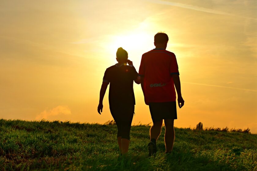 love, couple, outdoors