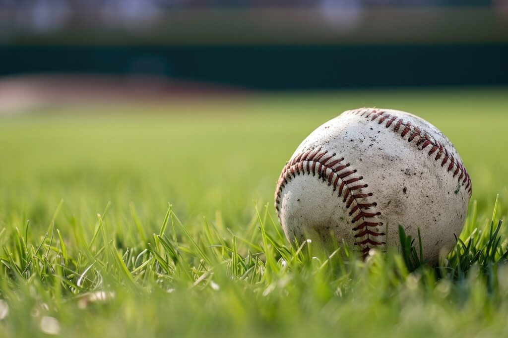 baseball, ball, field