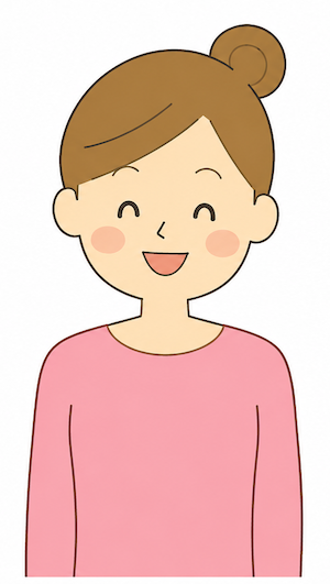 てんびんカイロの体験談を書いてくださった女性のイメージ