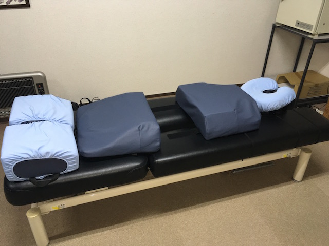 福岡市博多駅前の整体、てんびんカイロプラクティックの施術用クッション